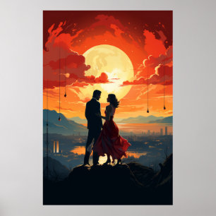 Vintage La La Land Movie Poster - Classic Hollywoo