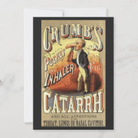 Vintage Label Art, Crumb's Pocket Asthma Inhaler