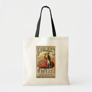 Vintage Label Art, Crumb's Pocket Asthma Inhaler Tote Bag