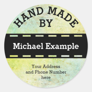 Vintage Label black MIX + your backgr. & Text