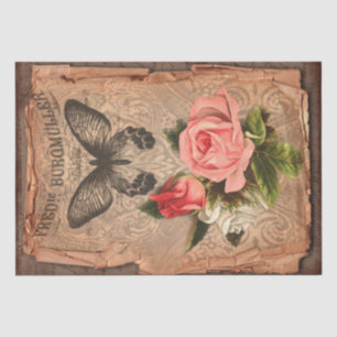 Vintage Label & Illustrations Shabby Chic Tissue Paper