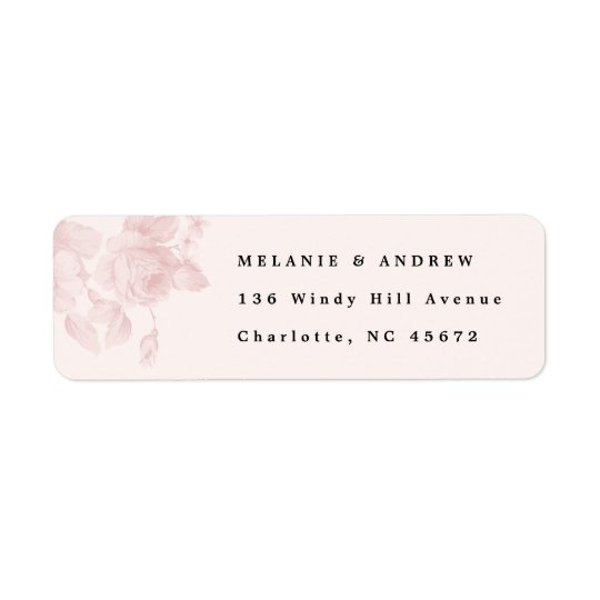 Vintage label return address label