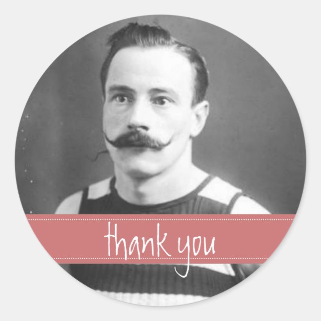 Vintage Labels Moustache / Moustache Thank You (Front)