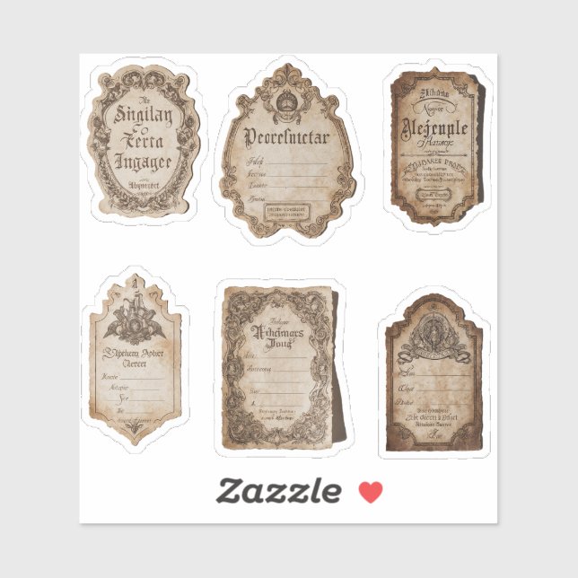 Vintage Labels Scrapbook Junk Journal  (Sheet)