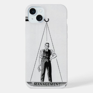 Vintage Labour vs Management, Scales of Justice iPhone 15 Plus Case