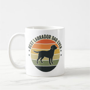 Vintage Labrador Dad Sunset Dog Vector Shirt_1 Coffee Mug
