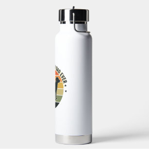 Vintage Labrador Dad Sunset Dog Vector Shirt_1 Water Bottle