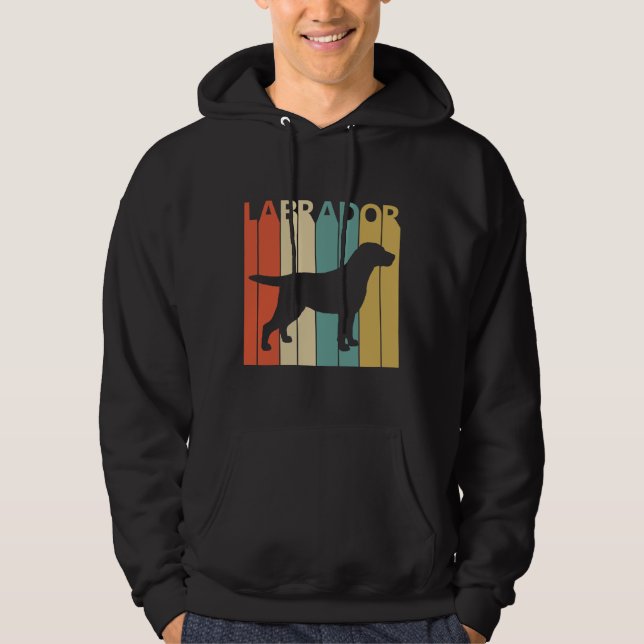 Vintage Labrador Dog Owner Gift Idea Hoodie (Front)