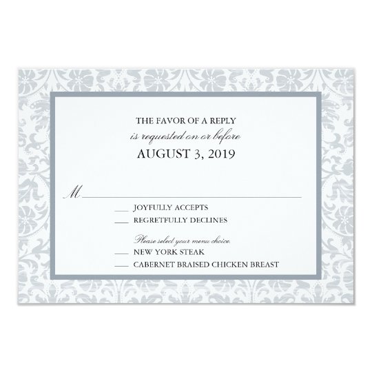 Vintage Lace Affair RSVP Card