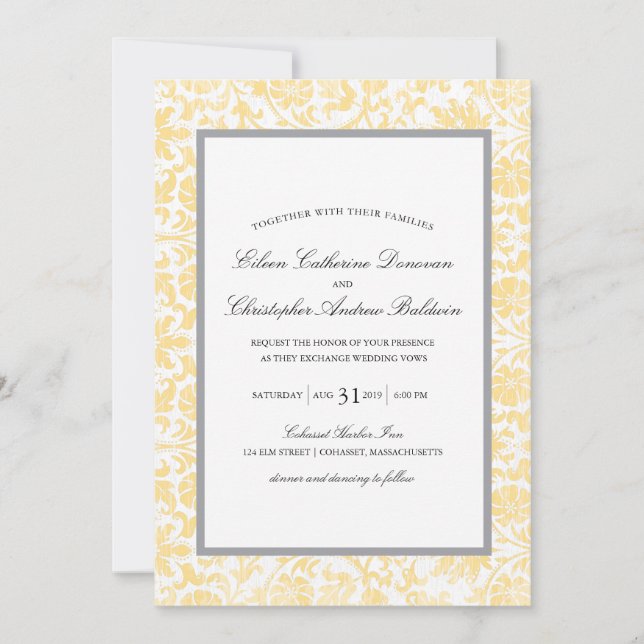 Vintage Lace Affair | Wedding Invitation (Front)