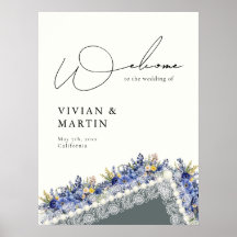 Vintage Lace And Pearls Floral Wedding Welcome