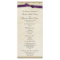 Vintage Lace and Purple Bow Wedding Program