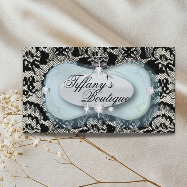 Vintage Lace Beauty Salon Fashion Business Cards (Elegant Modern Lace  Beauty Fashion Business Cards)