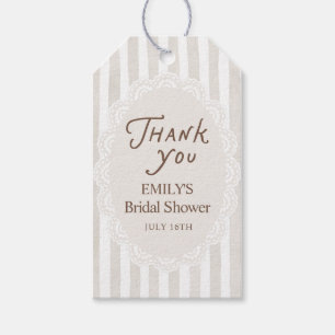 Vintage Lace Bridal Shower  Gift Tags