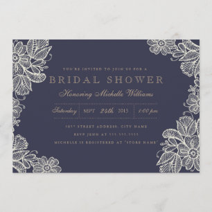 Vintage Lace Bridal Shower Invitation