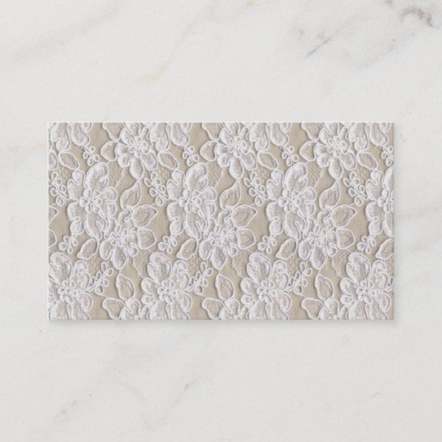 Vintage Lace Business Card (Front)
