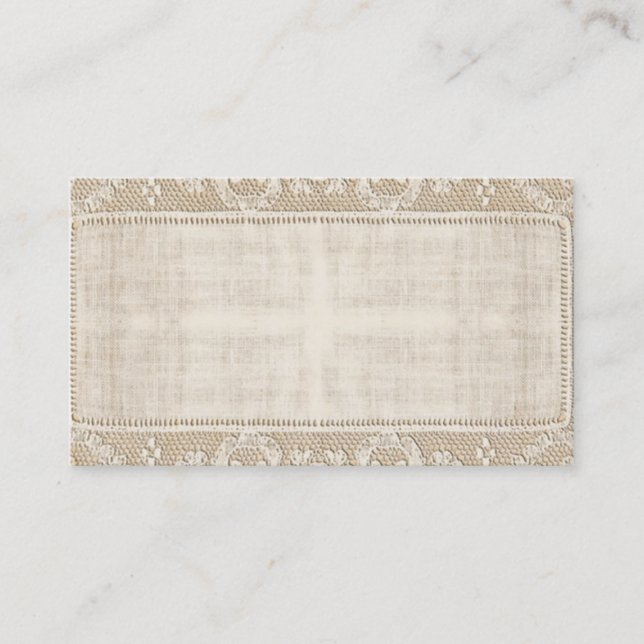 Vintage Lace Business Card (Front)