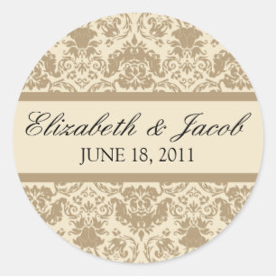 Vintage Lace Champagne/Ivory Sticker