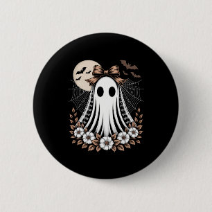 Vintage Lace Ghost Halloween 6 Cm Round Badge