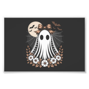 Vintage Lace Ghost Halloween Photo Print