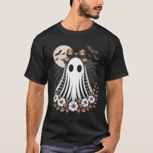 Vintage Lace Ghost Halloween T-Shirt