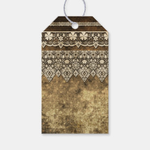 Vintage lace gift tags