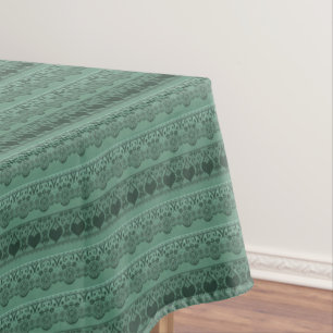 Vintage lace green openwork for decoration tablecloth