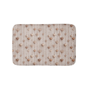 Vintage Lace Heart Strings Bath Mat