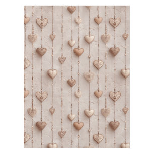 Vintage Lace Heart Strings Tablecloth