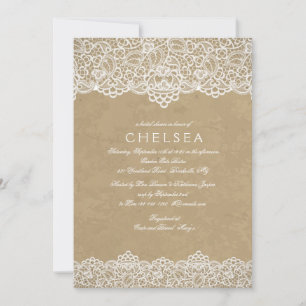 Vintage Lace Invitation