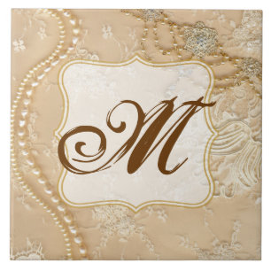 Vintage Lace Jewellery Victori Monogram Display Ti Tile