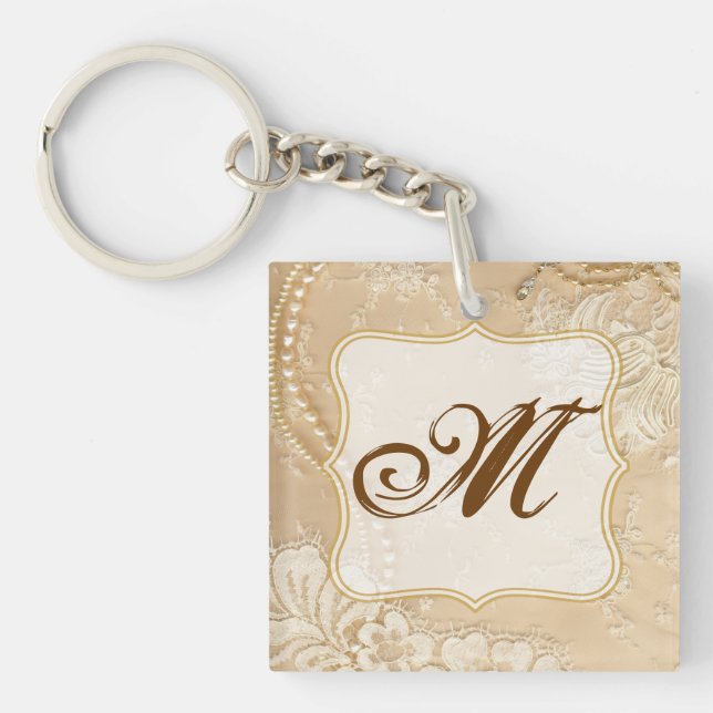 Vintage Lace Jewellery Victorian Key Chain (Front)