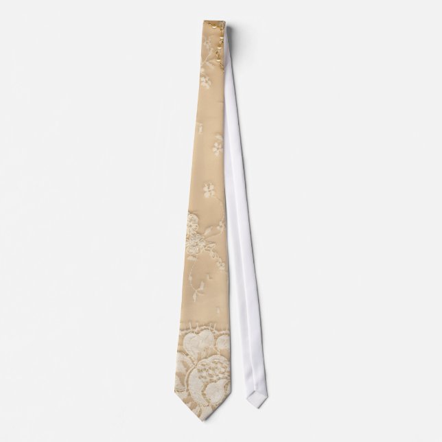 Vintage Lace Jewellery Victorian Mens Tie (Front)
