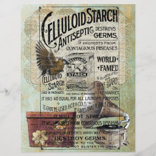 Vintage Lace Label Gramophone Hat Box Vintage Ad