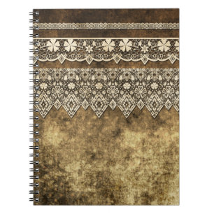 Vintage lace notebook