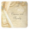 Vintage Lace Pearls Wedding Dress Sticker