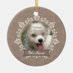 Vintage Lace Pet Memorial Ornament