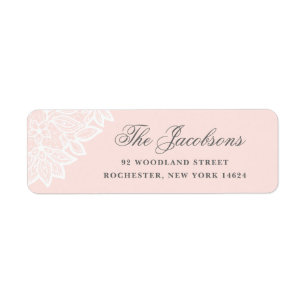 Vintage lace return address labels