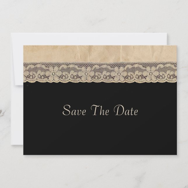 Vintage Lace Save The Date (Front)