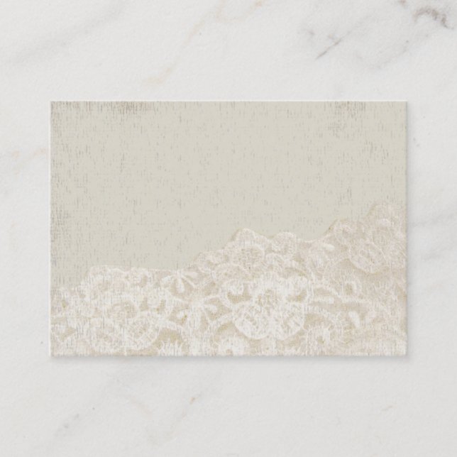 Vintage lace victorian business cards (Front)