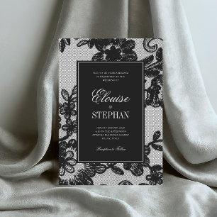 Vintage Lace Wedding Invitation