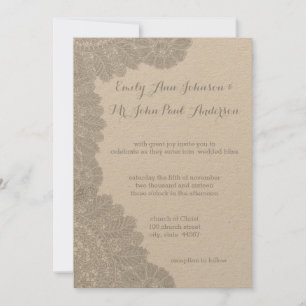 Vintage Lace Wedding Invitations