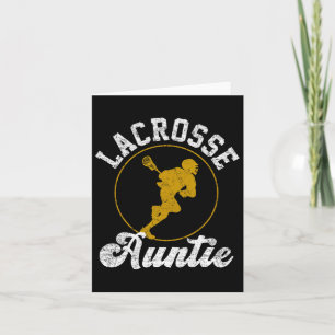 Vintage Lacrosse Auntie Lacrosse Lover Fathers Day Card