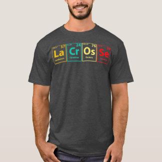 Vintage Lacrosse Lover Periodic Table of T-Shirt