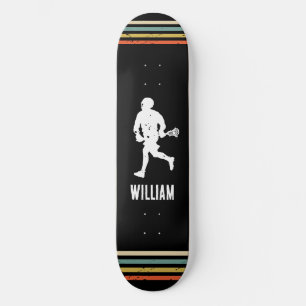 Vintage Lacrosse Personalised Skateboard