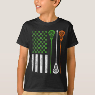 Vintage Lacrosse St. Patrick's Day Irish American T-Shirt