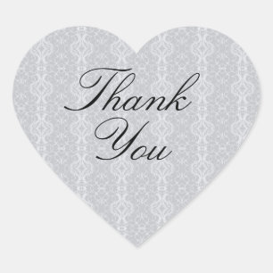 Vintage Lacy Lace Elegant Minimal Simple Elegant Heart Sticker