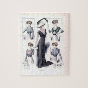 Vintage ladies fashion puzzle