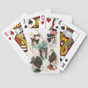 Vintage Ladies Fashion Victorian Playing Cards