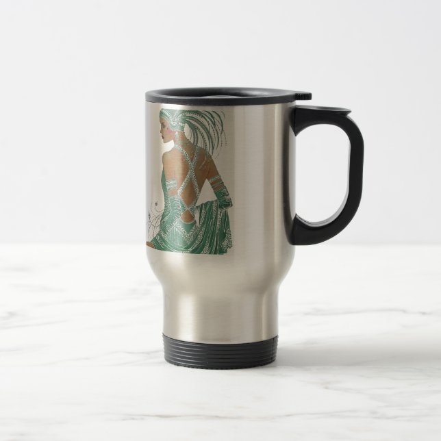Vintage Ladies Going Green Art Print Travel Mug (Right)